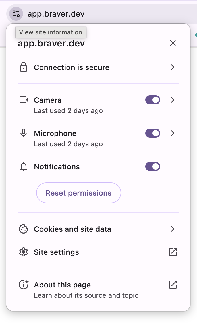 Chrome notification settings